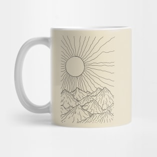 Mountain View Sketch Mug